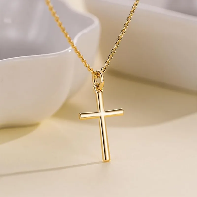 สร้อยคอแฟชั่นสตรีไม้กางเขนทอง 14k สร้อยคอแฟชั่นสตรีไม้กางเขนทอง 14k