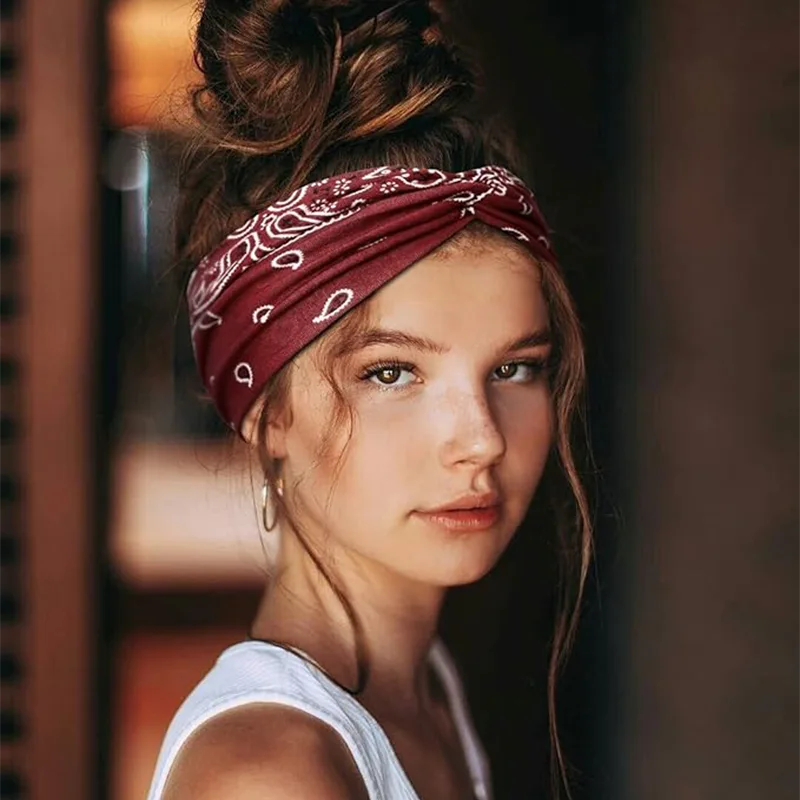 ที่คาดผมโพลีเอสเตอร์ Boho Bandana ที่คาดผมโพลีเอสเตอร์ Boho Bandana