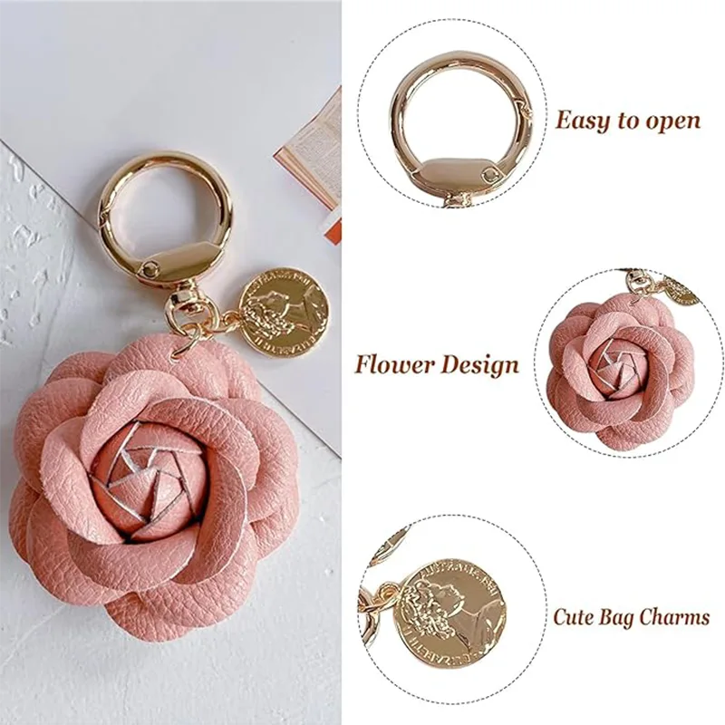Metal And Leather Handbag Charm